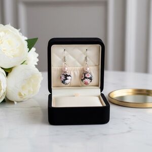 Elegant Floral Drop Earrings
